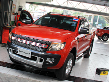 Build หน้ากากในรูปแบบ WT TYPE เพื่อใส่จอทีวี KENWOOD DDX7031BT ใน FORD RANGER