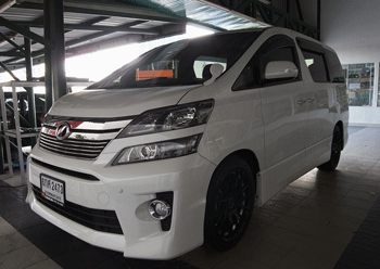 VELLFIRE เพิ่มกล่อง DIGITAL TV และชุดระบบเสียง ROCK A BILLY