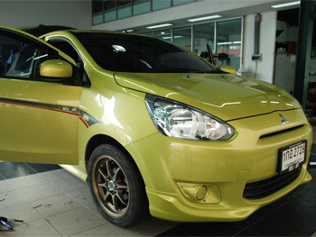 ติดตั้งลำโพง TOPPANEL สำหรับ MITSUBISHI MIRAGE