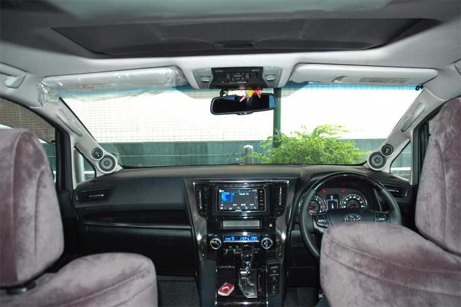 toyota vellfire จอ ตรงรุ่น ระบบเสียง ตู้ซับ