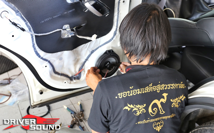 honda cr-v g4 จอ ตรงรุ่น kenwood ชุดลำโพง