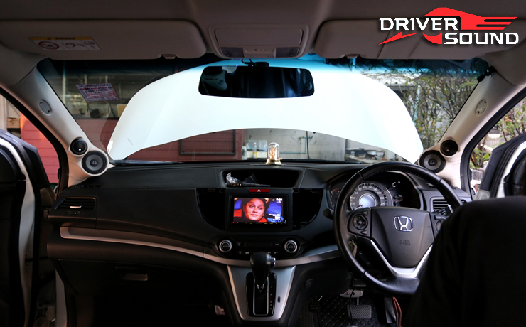 honda cr-v g4 จอ ตรงรุ่น kenwood ชุดลำโพง