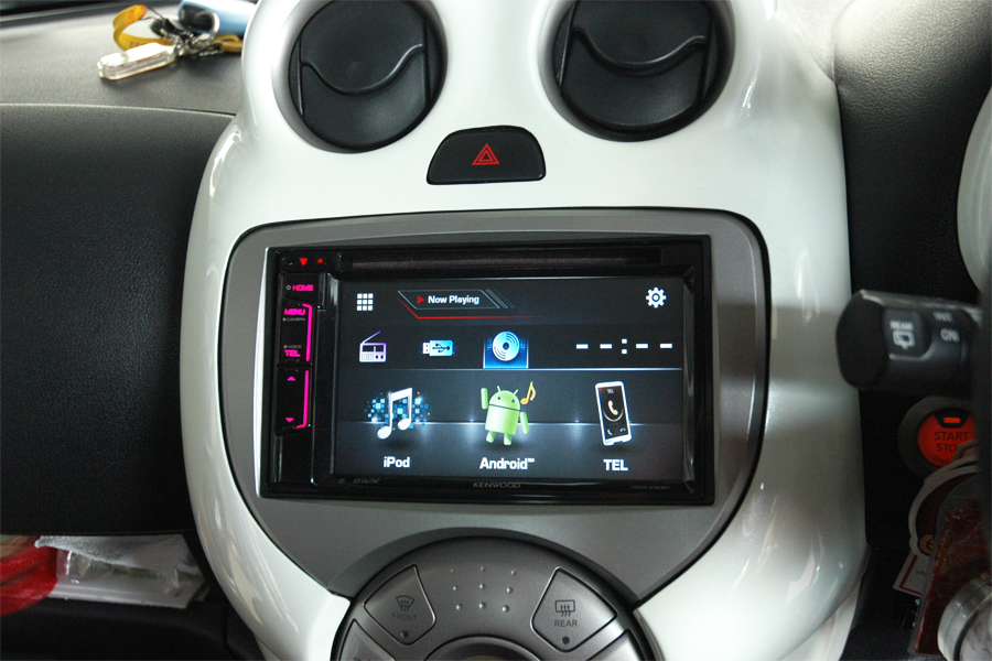 nissan march เครื่องเสียง รถยนต์ 