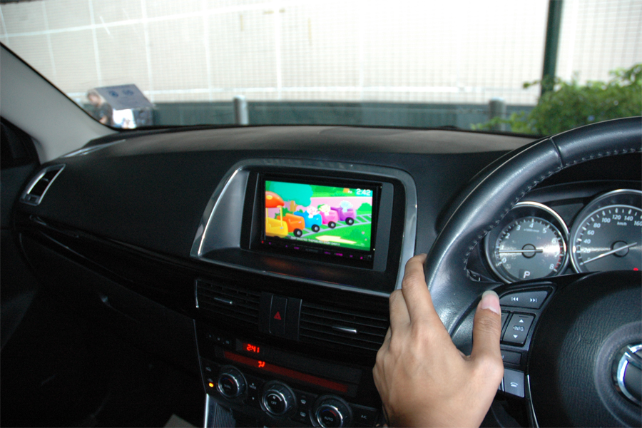 mazda cx5 จอ ตรงรุ่น จอ เพดาน