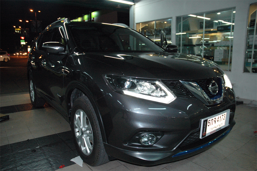 nissan x trail เครื่องเสียง รถยนต์ ลำโพง bassbox