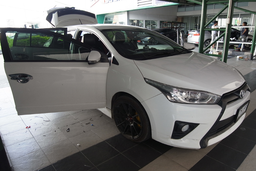 toyota yaris จอ ตรงรุ่น ลำโพง