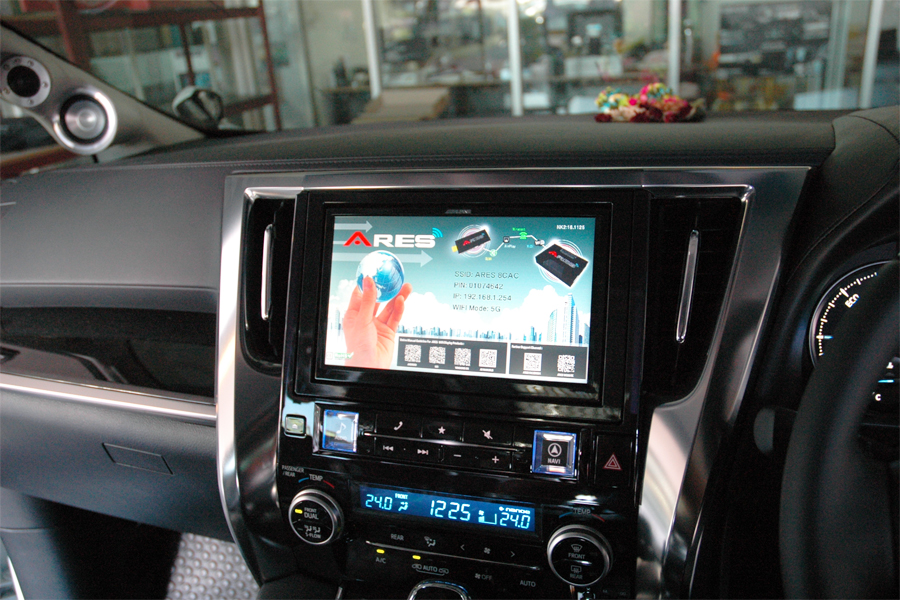 toyota vellfire เครื่องเสียง รถยนต์ จอ ตรงรุ่น ระบบเสียง