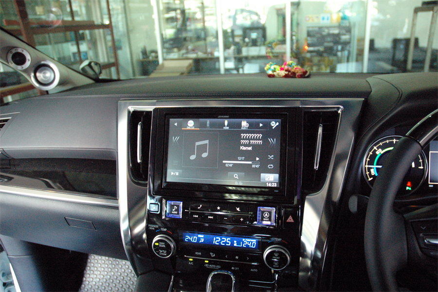 toyota vellfire เครื่องเสียง รถยนต์ จอ ตรงรุ่น ระบบเสียง