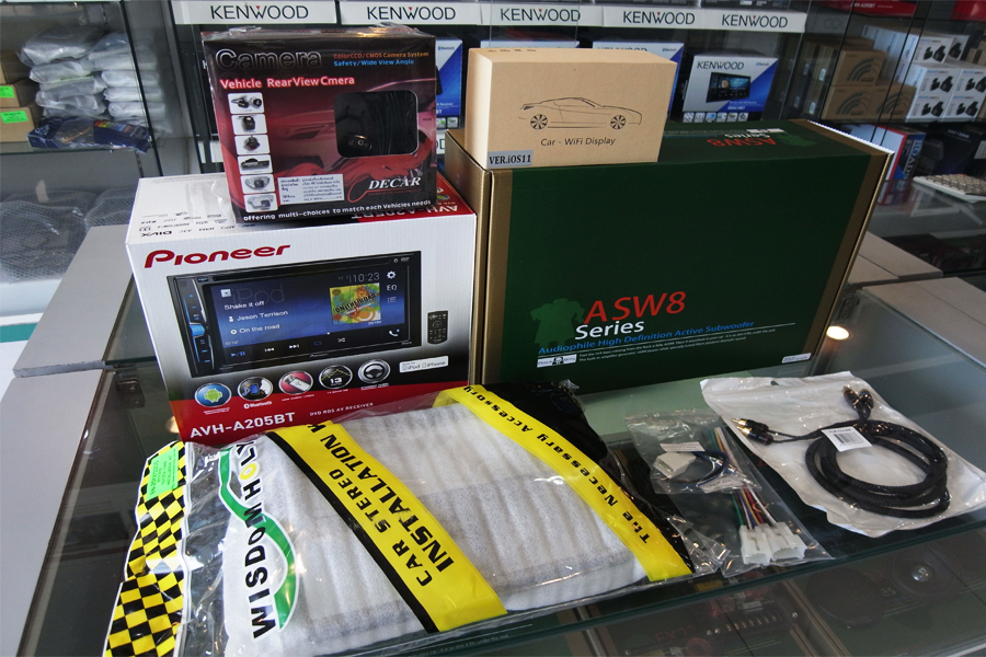 toyota yaris จอ ตรงรุ่น กล้องหลัง bass box