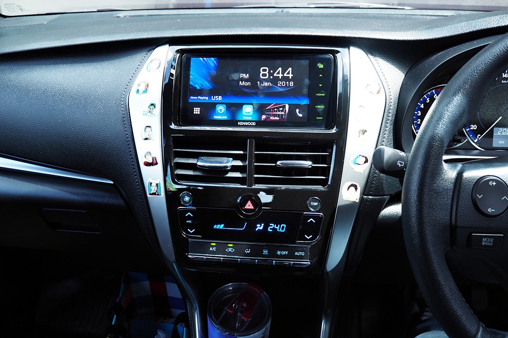 toyota yaris จอ ตรงรุ่น กล้องหลัง ลำโพง