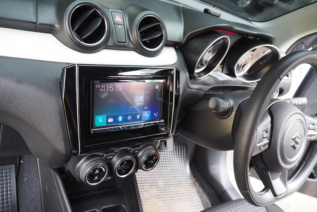 suzuki swift จอ ตรงรุ่น กล้องมองหลัง ชุดลำโพง 