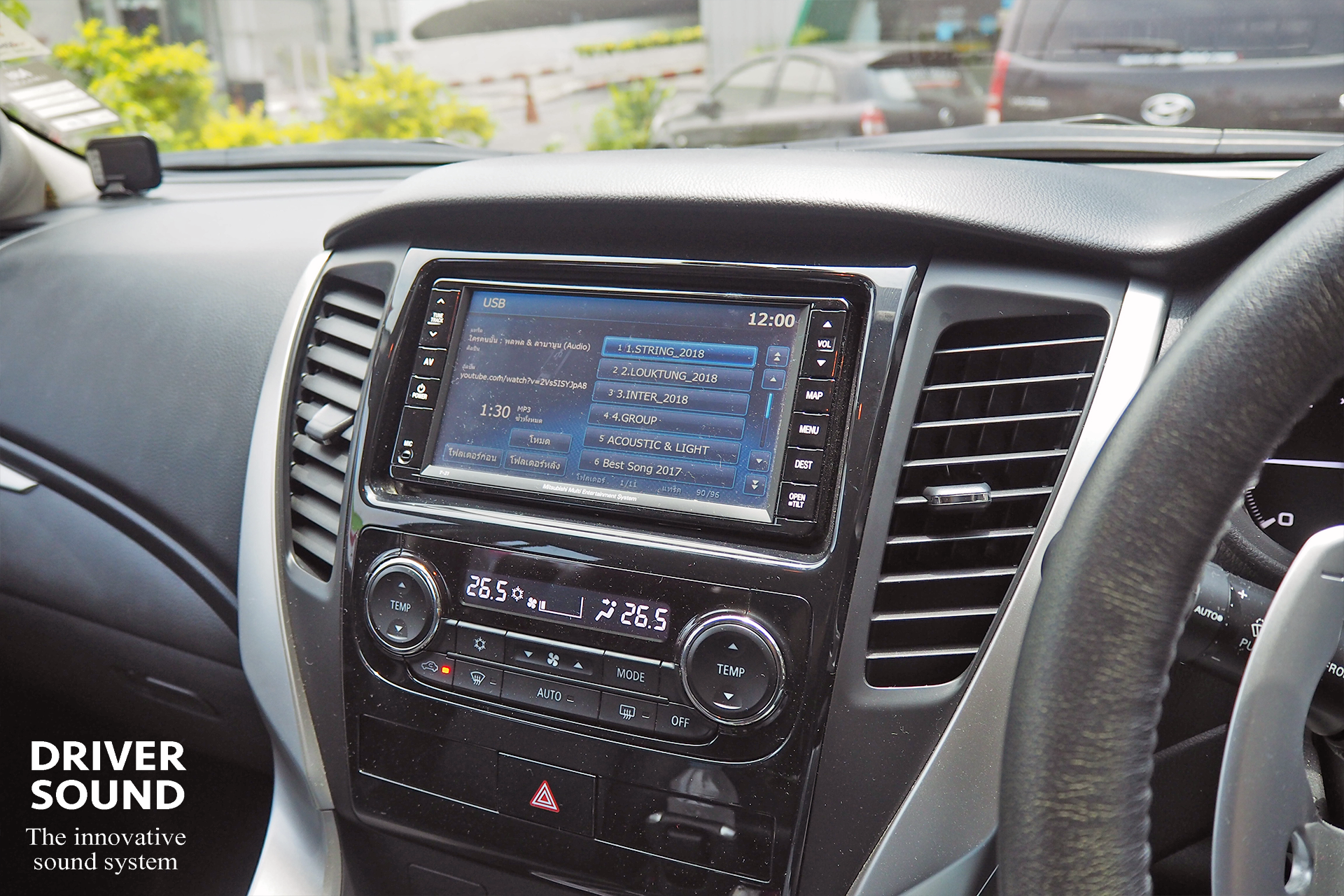 pajero sport up grade ระบบเสียง ลำโพง