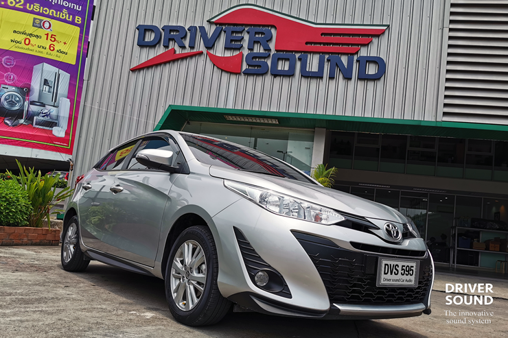 toyota yaris  จอ ตรงรุ่น กล้องหลัง ลำโพง bassbox