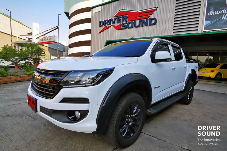 chev colorado ติดตั้ง จอ ตรงรุ่น ลำโพง bassbox