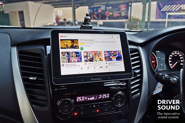 pajero sport จอ android ตรงรุ่น ระบบเสียง