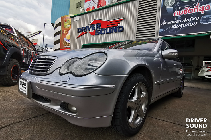 benz c class w203 ติดตั้ง จอ apple CarPlay