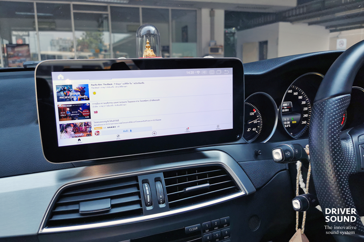 benz c class w204 จอ android ตรงรุ่น กล้องมองหลัง