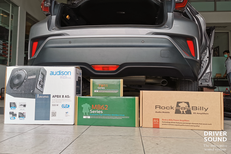 toyota c-hr ระบบเสียง ลำโพง ตู้ซับ audison