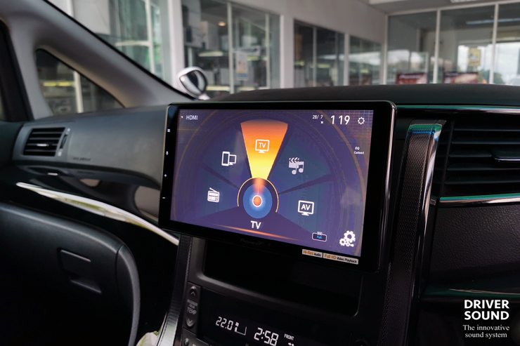 toyota vellfire เครื่องเสียงรถยนต์ จอ ตรงรุ่น pioneer