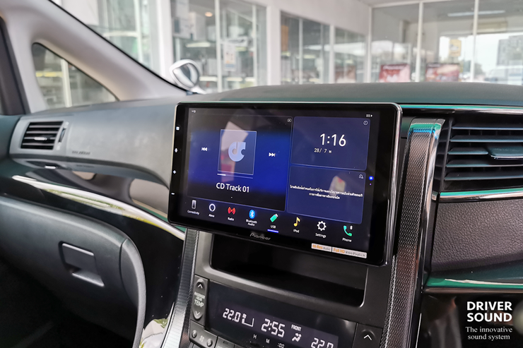 toyota vellfire เครื่องเสียงรถยนต์ จอ ตรงรุ่น pioneer