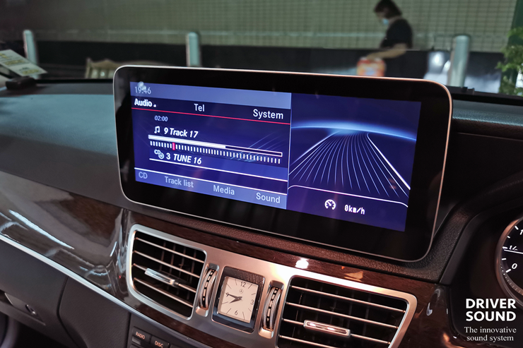 benz e class w212 จอ android ตรงรุ่น กล้องมองหลัง ลำโพง audison apk 165p