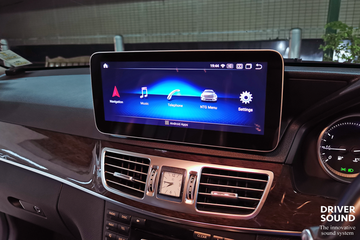 benz e class w212 จอ android ตรงรุ่น กล้องมองหลัง ลำโพง audison apk 165p