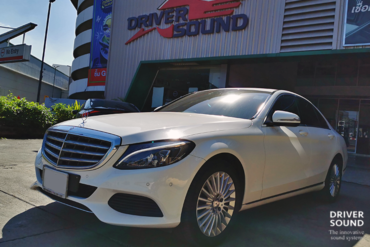 benz c class w205 จอเดิม เพิ่ม กล้องมองหลัง