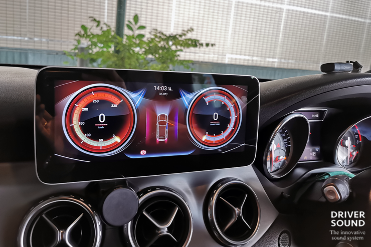 benz gla จอ android ตรงรุ่น dsp amp audison