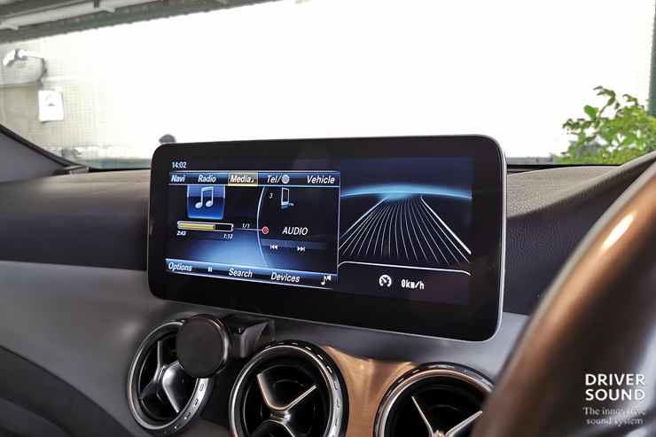 benz gla จอ android ตรงรุ่น dsp amp audison