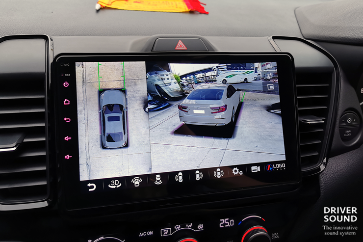 honda city จอ android ตรงรุ่น กล้องรอบคัน 360