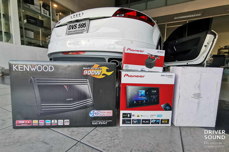 audi tts ติดตั้ง จอ kenwood กล้องมองหลัง