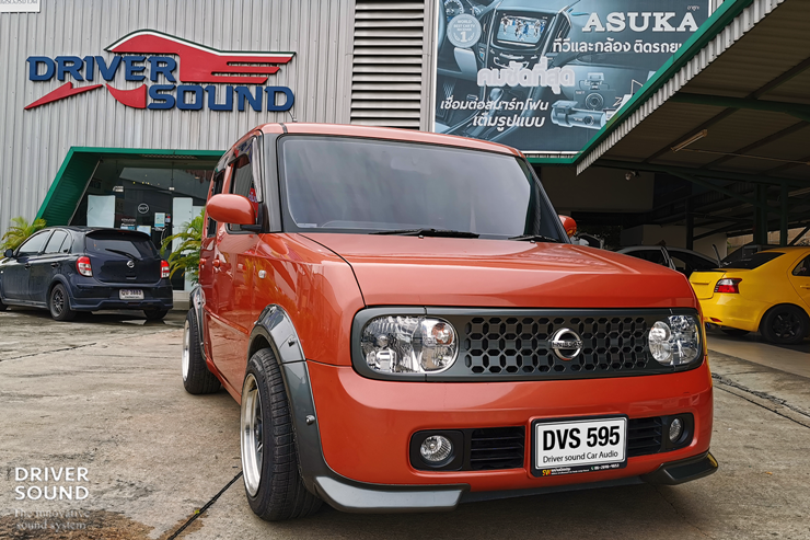 nissan cube เครื่องเสียง รถยนต์ ลำโพง ตู้ซับ