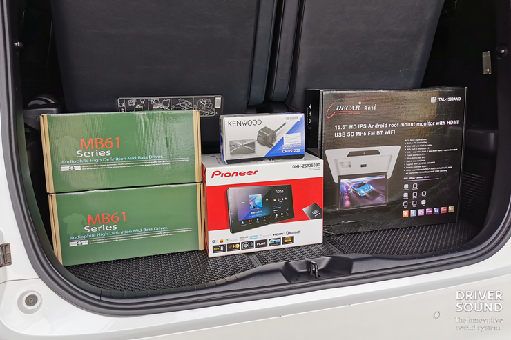 toyota vellfire จอ ตรงรุ่น จอเพดาน android ตรงรุ่น ลำโพง 