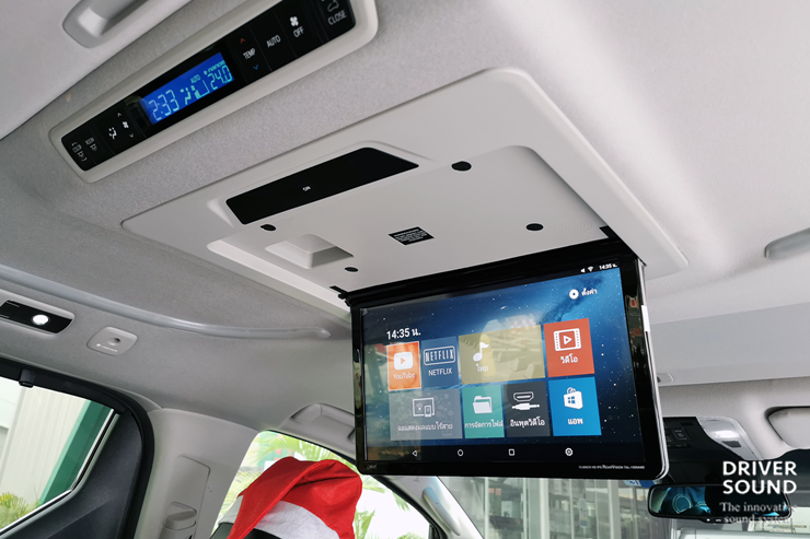 toyota vellfire  จอเพดาน android ตรงรุ่น 