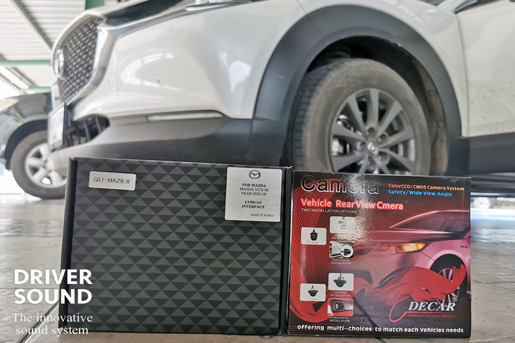 mazda cx30 เพิ่ม กล้องมองหลัง กับ จอเดิม