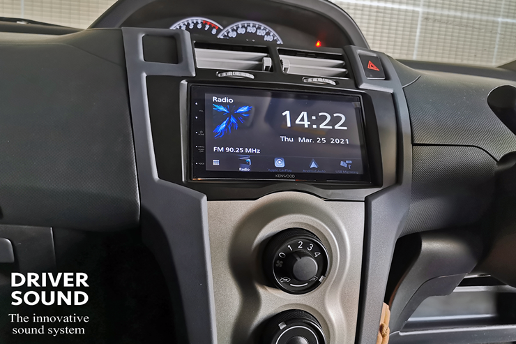 toyota yaris ติดตั้งจอ kenwood apple carplay