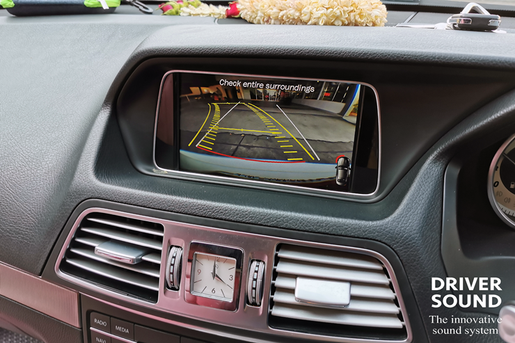 benz w207 จอเดิม เพิ่ม กล้องมองหลัง