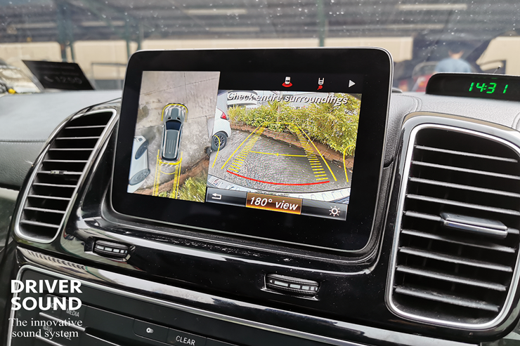 benz gle จอเดิม เพิ่ม digital tv กล้องบันทึก