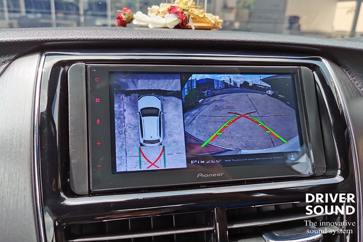 จอ กล้องรอบคัน toyota yaris