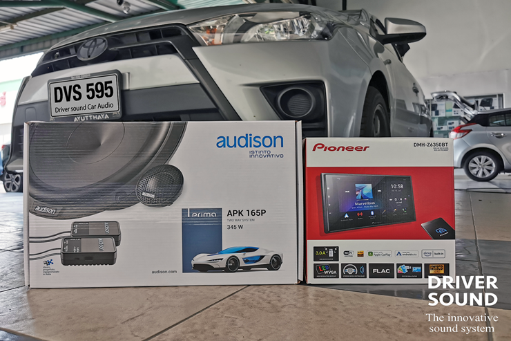 toyota yaris จอ ตรงรุ่น ลำโพง audison