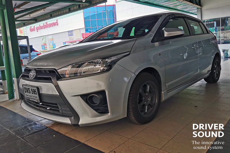 toyota yaris จอ ตรงรุ่น ลำโพง audison