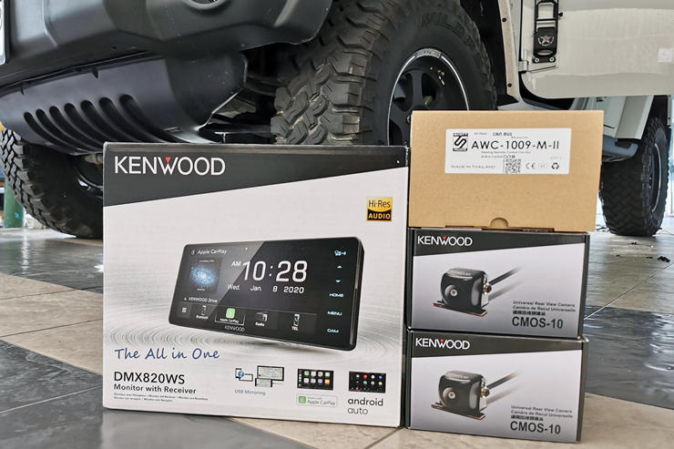 jeep wrangler ติดตั้ง จอ กล้อง หน้า หลัง kenwood