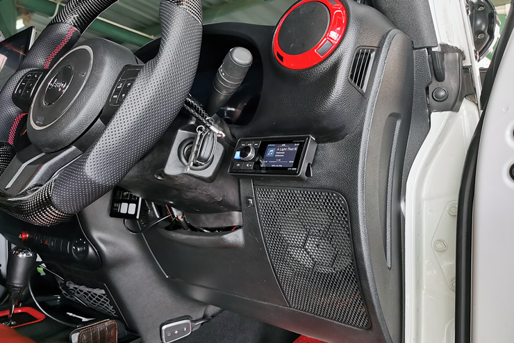 jeep wrangler เครื่องเสียง รถยนต์ ลำโพง dsp amp