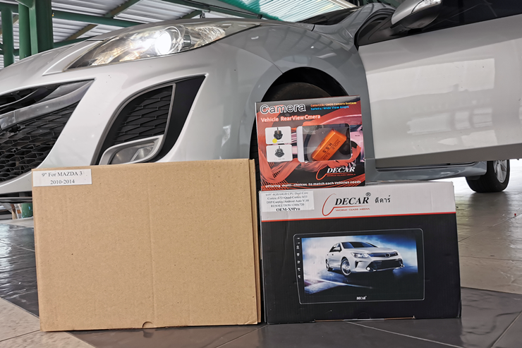 MAZDA 3 จอ android decar กล้องหลัง