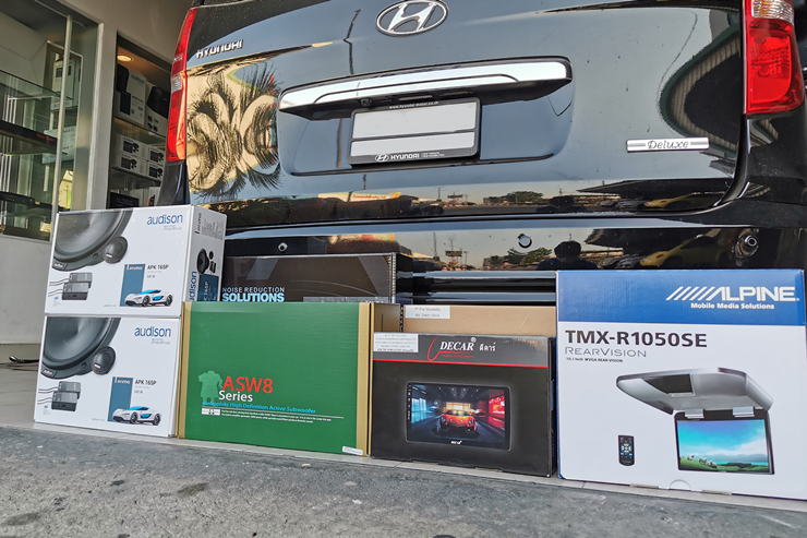 ติดตั้งจอ ANDROID ตรงรุ่น และ ลำโพง ใน HYUNDAI H1