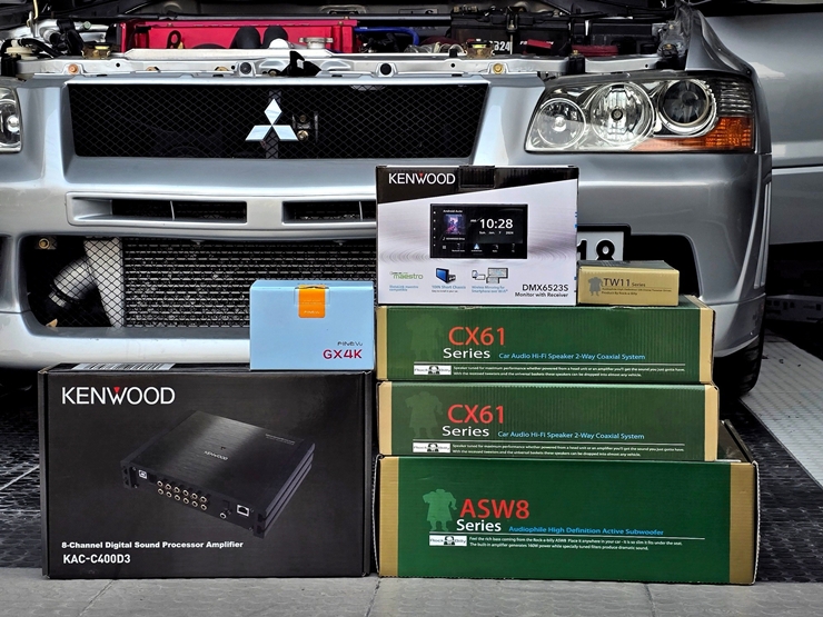 LANCER EVO 7 ติด เครื่องเสียง จอ กล้อง