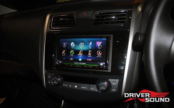 NISSAN TEANA ติด จอ ทีวี tv ดูทีวี ในรถ
