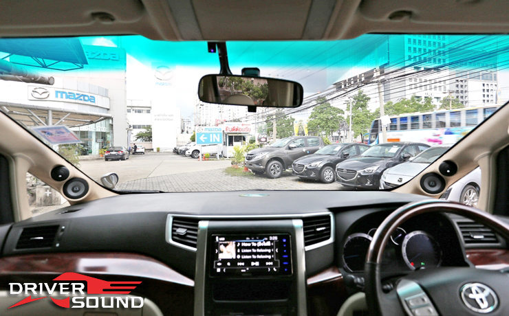toyota alphard เครื่องเสียง รถยนต์