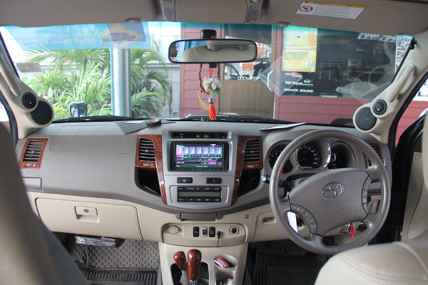 FORTUNER จอ kenwood ตรงรุ่น ลำโพงเสาเอ