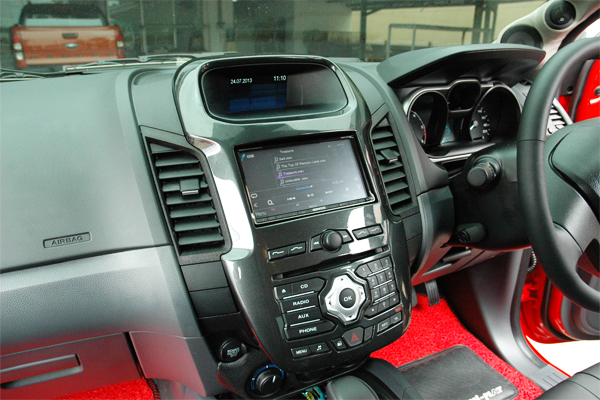 ford ranger จอ ตรงรุ่น kenwood ระบบเสียง  up grade ลำโพง ตู้ซับ